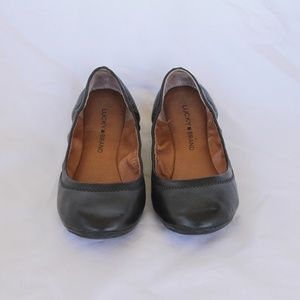 Lucky Brand Black Emmie Flats Size 7.5